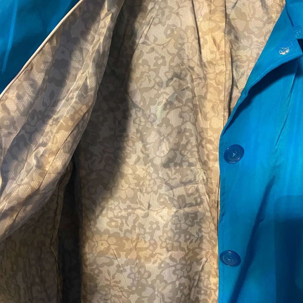 Relativity Women's Turquoise Blue Coat - Picture 7 of 11